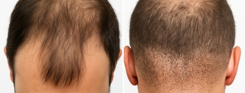 Haarpigmentierung bei lichtes Haar